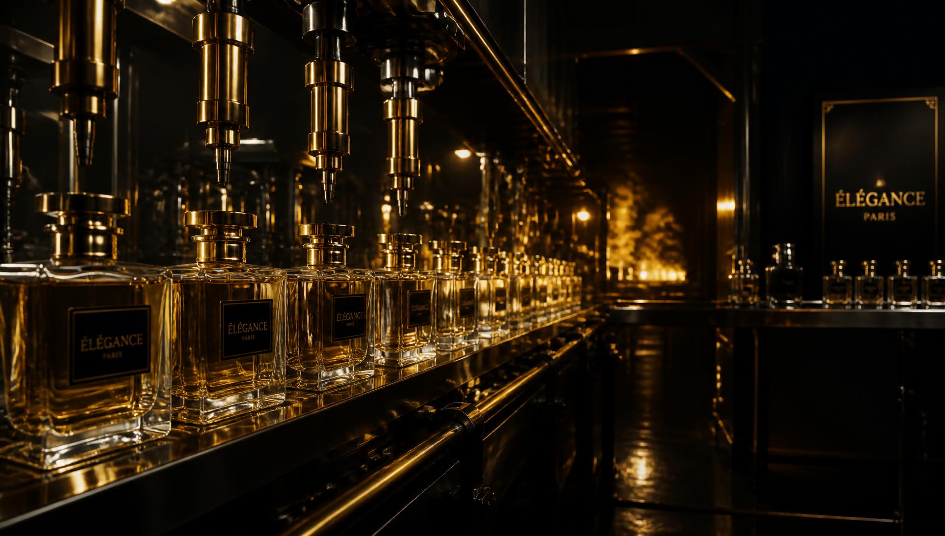 Black Oud Factory production floor in Ajman, UAE
